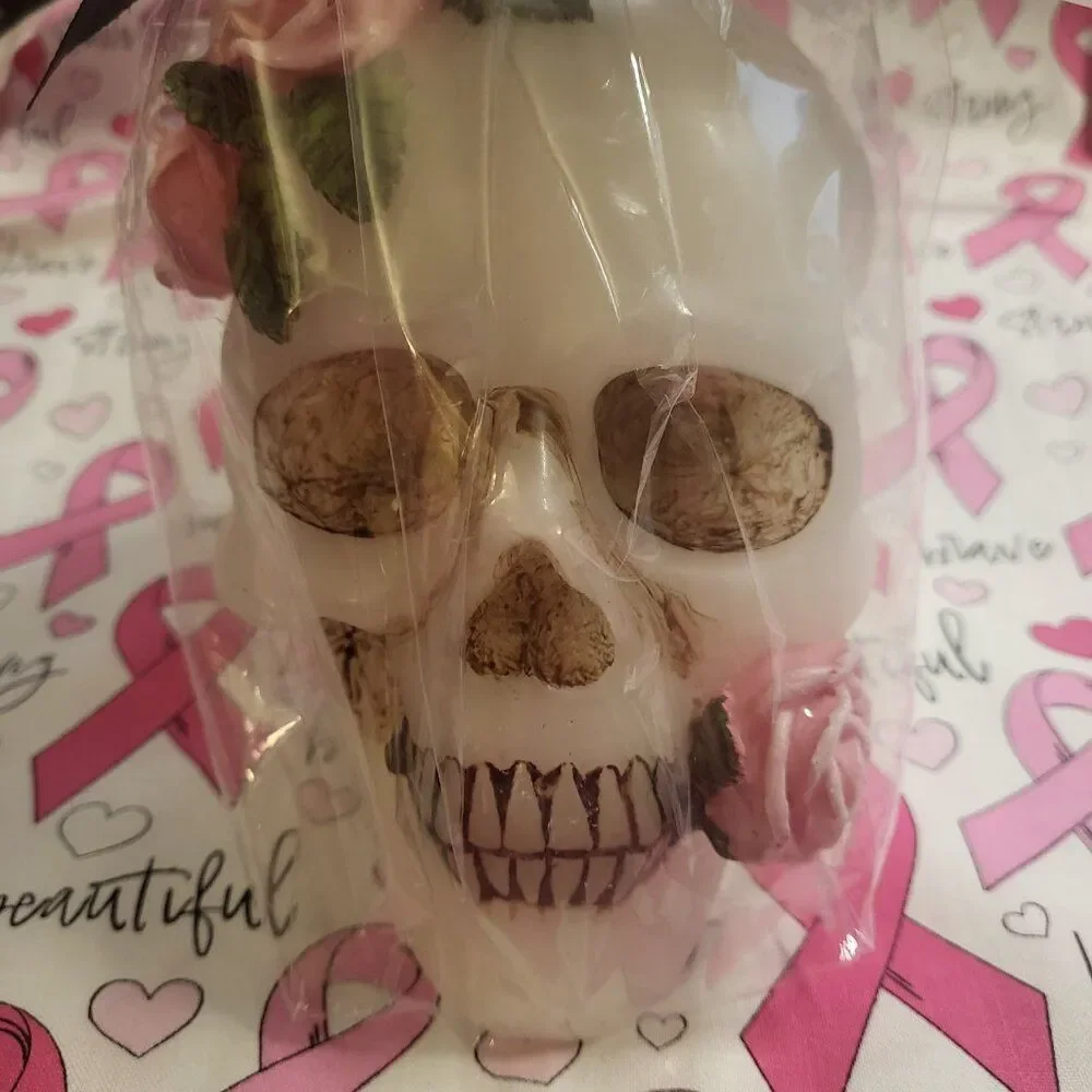 Sugar Skull Candle by Mortar & Bone